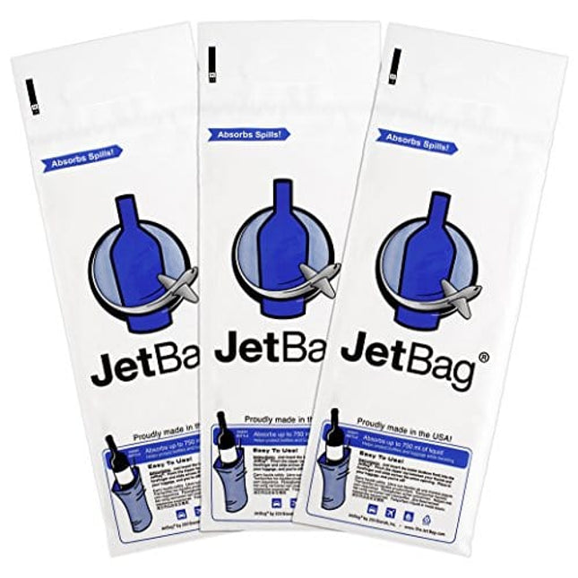 Jet Bag Bold - The Original ABSORBENT Reusable & Protective Bottle Bags - Set of 3 - MADE IN THE USA