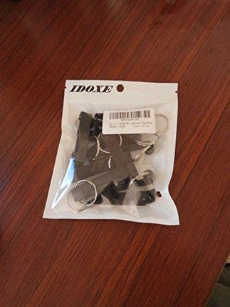 IDOXE 10pcs Aluminum Black Bottle Opener Keychain Beer Pocket Bulk for Men Women Helper for Wedding Kitchen Gift (Black 10pcs)