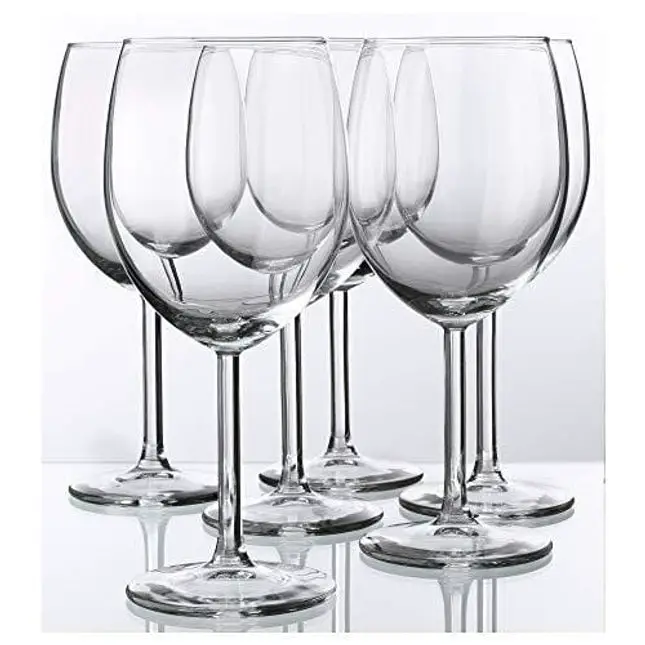 Lav 11.5 Ounce Wine Glasses | Empire Collection Thick and Durable Dishwasher Safe Perfect for Parties, Weddings, and Everyday Great Gift Idea Set of
