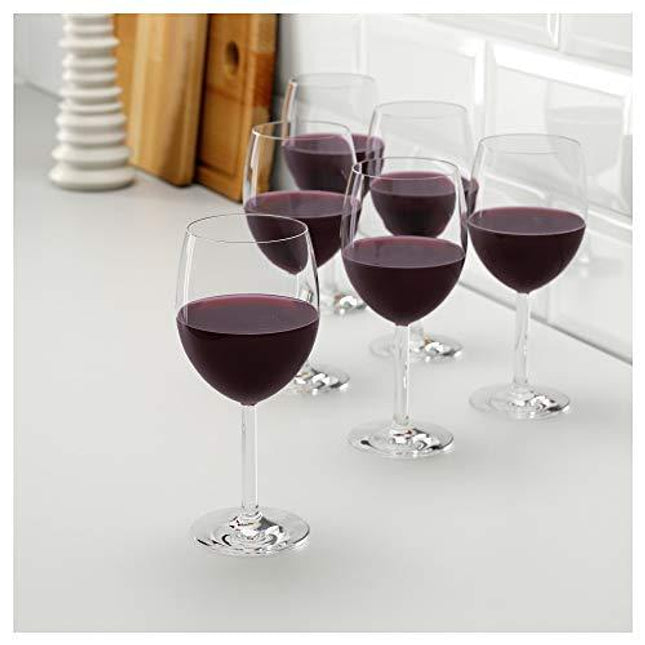 Red Wine Glass By Ikea- Svalka Series SET OF 6, 10 0Z