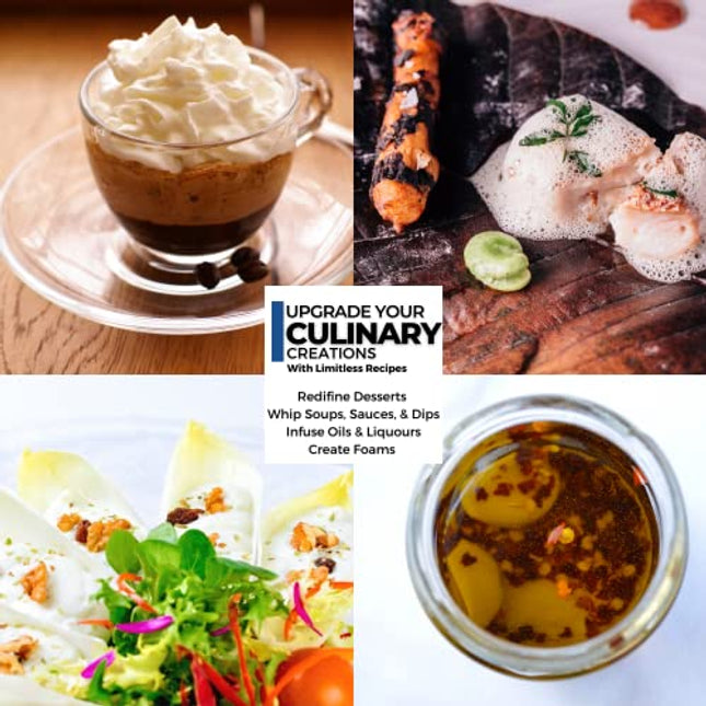 ICO Professional Whipped Cream Dispenser for Delicious Homemade Whipped Creams, Sauces, Desserts, and Infused Liquors - uses 8g N2O cartridges (1 Pint, Silver)