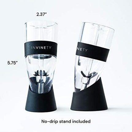 Wine Aerator by Invinety | All in one Diffuser, Decanter and Oxygenator | Enhance Wine Flavors with a Smoother Finish | Premium Aerating Decanter