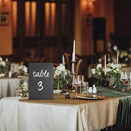 Mini Tabletop Chalkboard Sign 6x8.2" - Menu Chalkboard Stand for Wedding Table - Tabletop Chalkboard Signs for Tables with Stand - Event Place Cards - Table Chalkboard Signs with Stand Up Chalkboard