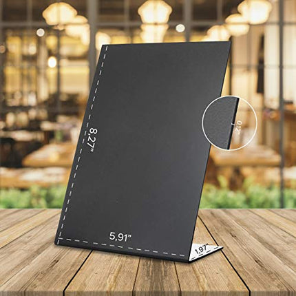 Mini Tabletop Chalkboard Sign 6x8.2" - Menu Chalkboard Stand for Wedding Table - Tabletop Chalkboard Signs for Tables with Stand - Event Place Cards - Table Chalkboard Signs with Stand Up Chalkboard