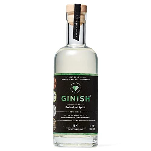 ISH GinISH Non-Alcoholic Gin Alternative, Botanical Spirit, Zero Sugar, 6 Calories per Serving, Natural Ingredients, 500 ml (17 oz)