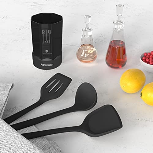 Silicone Cooking Utensils Set Heat Resistant Kitchen Utensils,Turner Tongs, Spatula,Spoon,Brush,Whisk,Kitchen Utensil Gadgets Tools Set for Nonstick  Cookware,Dishwasher Safe