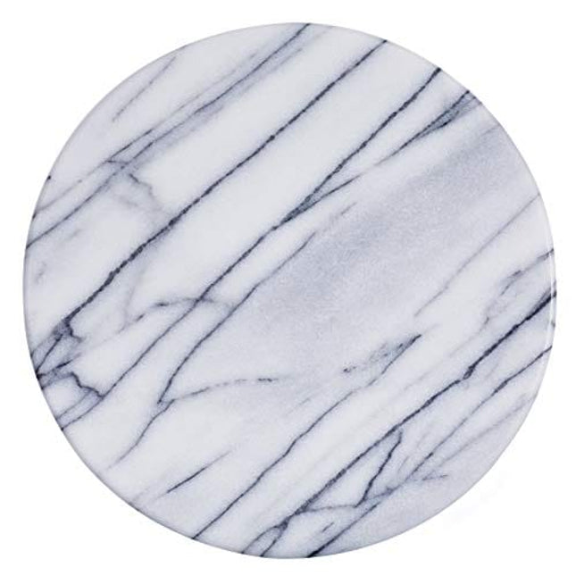 JEmarble Lazy Susan 12 inch Turntable with Aluminum Alloy Bearing, Smooth/Silent/Durable(White)(Premium Quality)