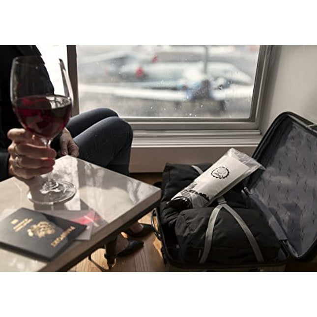 Wine Diaper - Reusable, Protective and Absorbent Wine Bottle Bags for Travel (3 pack) Made in the USA