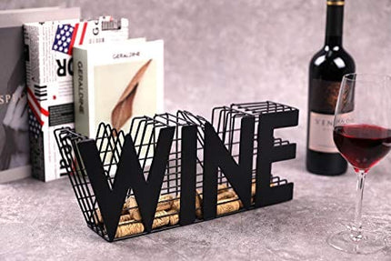 JHY DESIGN Wine Cork holder-13.5" Length Metal Craft Wine Cork Storage
