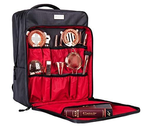 Professional Waterproof Bartender Travel Bag Bar Wine Carrier Set Bag – Advanced Mixology