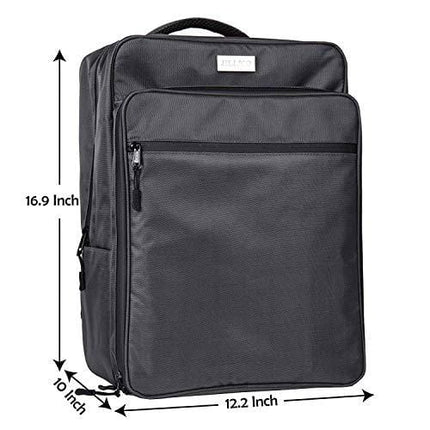 Professional Waterproof Bartender Travel Bag Bar Wine Carrier Set Bag for Travelling Camping-Grey(Bag only)
