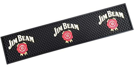 Jim Beam Bourbon Whiskey Long Style Bar Mat Spill Mat Rail Drip Mat - 23.5 x 5.15\