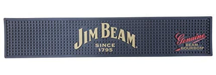 Jim Beam Since 1795 Bourbon Bar Mat Spill Mat Rail Drip Mat - 19.5" x 3.75"