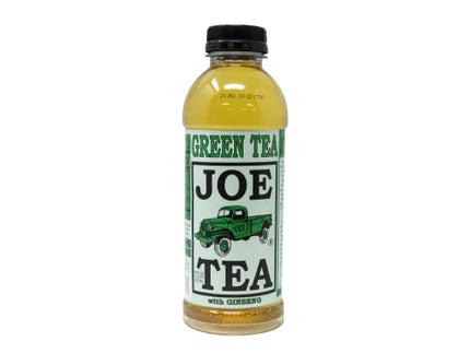 Joe Tea Ginseng Green Tea, Case Pack of Twelve 18 fl oz Plastic Bottles
