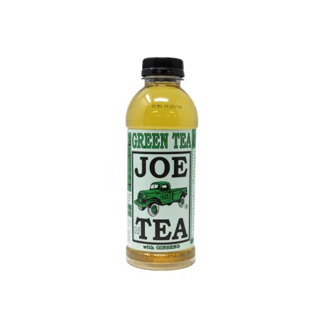 Joe Tea Ginseng Green Tea, Case Pack of Twelve 18 fl oz Plastic Bottles