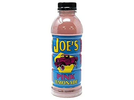 Joe Tea Lemonade, Choice of Classic, Pink or Mango- Case Pack of Twelve 18 fl. oz. Plastic Bottles (Pink Lemonade)