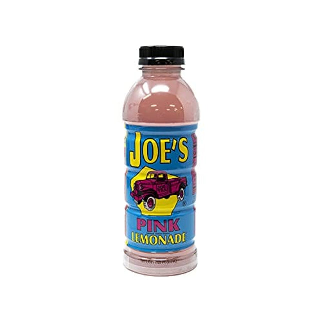 Joe Tea Lemonade, Choice of Classic, Pink or Mango- Case Pack of Twelve 18 fl. oz. Plastic Bottles (Pink Lemonade)