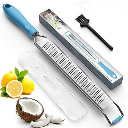 Zester and Grater - Soft Touch Handle - Blue
