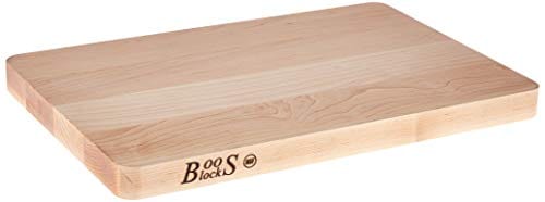 John Boos Maple Chop N Slice Reversible Cutting Board & Board Maintenance Set, Brown