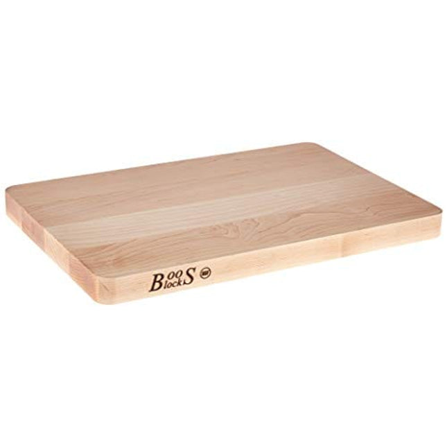 John Boos Block Chop-N-Slice Maple Wood Edge Grain Reversible Cutting Board, 20 Inches x 15 Inches x 1.25 Inches