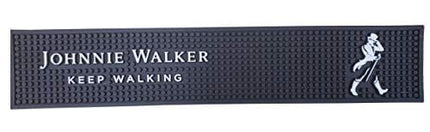 Johnnie Walker Bar Mat Keep Walking Scotch Whisky Spill Mat Rail Drip Mat - 19.25" x 3.5"