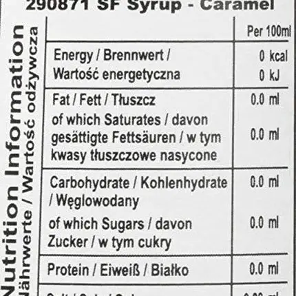 Jordan's Skinny Gourmet Syrups Sugar Free, Caramel, 25.4-Ounce