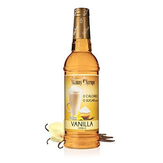 Jordan's Skinny Syrups Vanilla, Sugar Free Flavoring Syrup, 25.4 Ounce Bottle