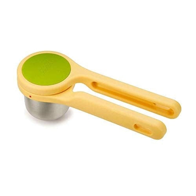 Joseph Joseph 20101 Helix Citrus Juicer Ergonomic Twist-Action Hand Press Stainless Steel, Yellow