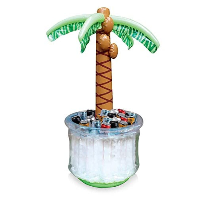 JOYIN 60" Inflatable Palm Tree Cooler, Beach Theme Party Decor, Party Supplies for Pool Party and Beach Party