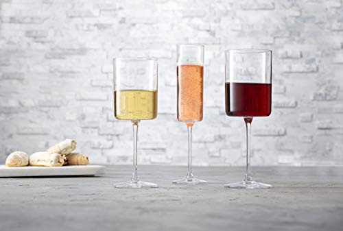 Eternal Night 6 - Piece 14oz. Glass Red Wine Glass Glassware Set