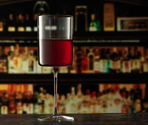 JoyJolt Claire Crystal Red Wine Glasses 14 oz, Set of 2