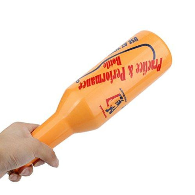 joyMerit Flair Bartender Practice & Performance Bottle, Orange (Random Color Cap)