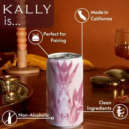 Kally Non Alcoholic Drinks - Made with Verjus, Fruit, and Botanicals - Sip & Savor Non Alcoholic Drinks, No Artificial Flavors & No Added Sugar, 6-Pack of 8 fl oz Cans (Orchard Sage Spritz)