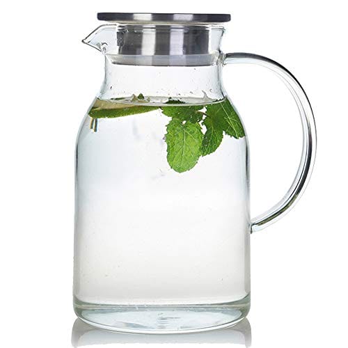 68 Ounces Glass Pitcher with Lid, Heat-resistant Water Jug for Hot/Col –  Advanced Mixology