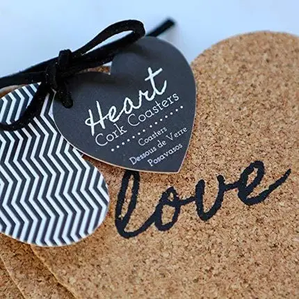 Kate Aspen "Heart" Cork Coasters, Set of 4