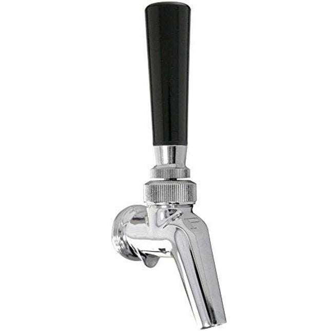 Kegco DT1F-630SS Single Tap Stainless Steel Beer Tower with Perlick 630SS Stainless Faucet