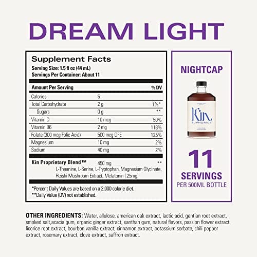 Kin Euphorics Dream Light, Non Alcoholic Spirits, Nootropic, Botanic ...