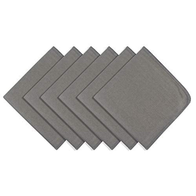 Microfiber Polishing Cloth Lint Free Cloth Polishing Rags for Wine Glasses Window Dishes Car Stainless Steel Appliances Mirrors Screens Camera Lenses etc 12Inch x 12Inch Gray 6Pack