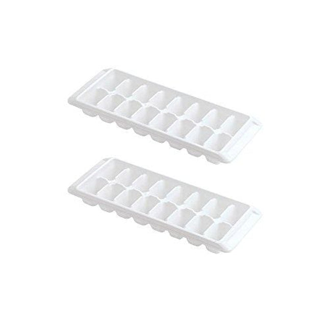 Kitch Ice Tray Easy Release White Ice Cube Trays, 16 Cube (Pack of 2)