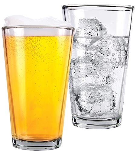 BaveL Large Beer glasses,20 oz Can Shaped Beer