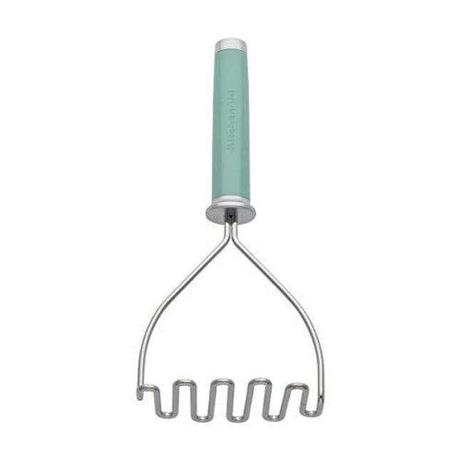 KitchenAid Gourmet Stainless Steel Wire Masher, 10.24-Inch, Aqua Sky