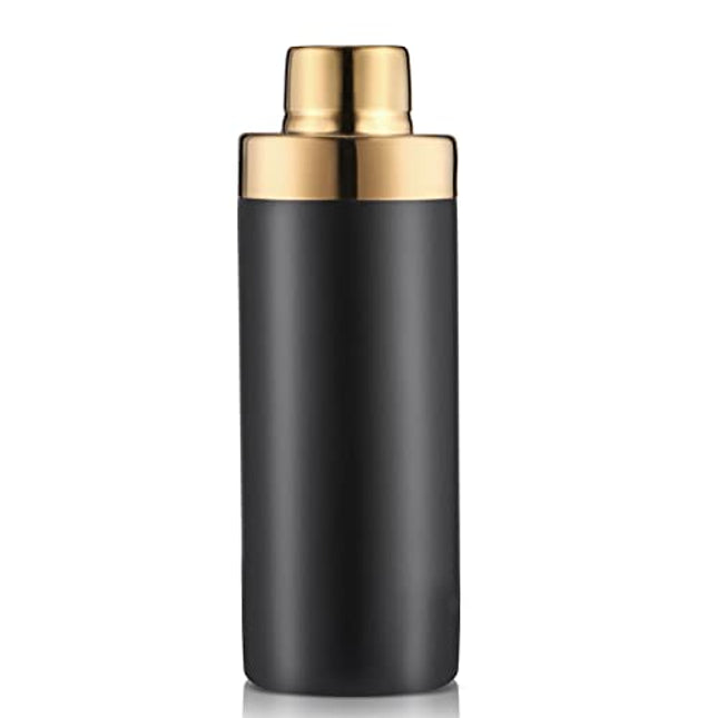 KITVINOUS Cocktail Shaker, Premium 18/8 Stainless Steel Martini Shaker with Built-In Strainer for Home Bartender, 22oz Margarita Shaker