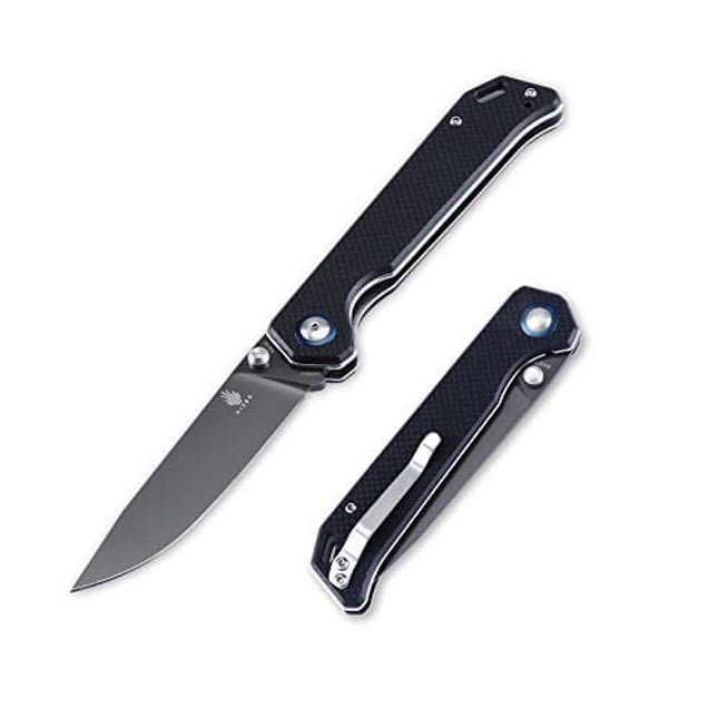 Kizer Cutlery Begleiter Folding Pocket Knife Black G10 Handles Knife, Begleiter V4458A1 (Black G10 handle + N690 blade)