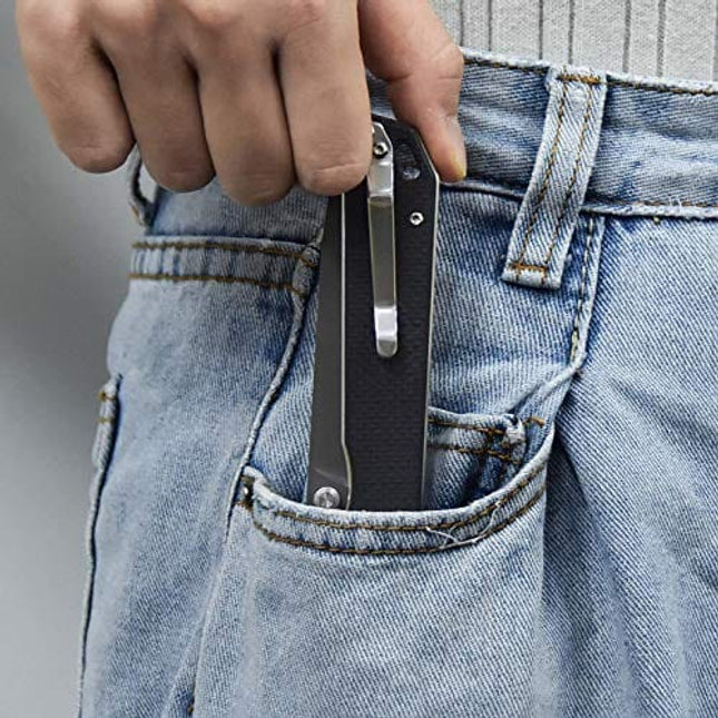 Kizer Cutlery Begleiter Folding Pocket Knife Black G10 Handles Knife, Begleiter V4458A1 (Black G10 handle + N690 blade)