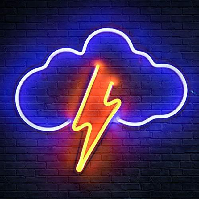Koicaxy Neon Sign, Cloud Led Neon Light Wall Light Led Wall Decor, Battery or USB Powered Light Up Acrylic Neon Sign for Bedroom, Kids Room, Living Room, Bar, Party, Christmas, Wedding