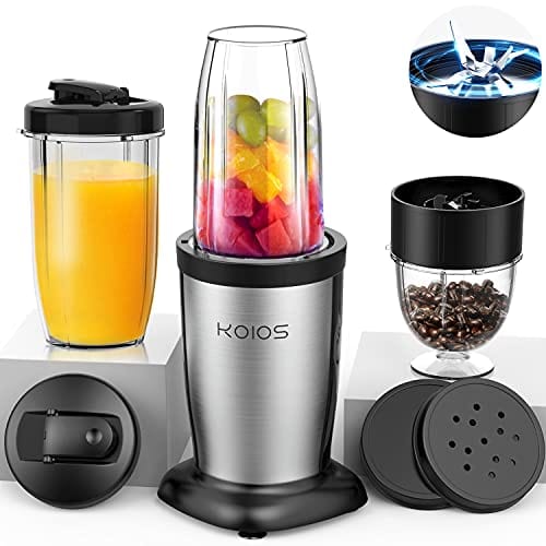 KOIOS 850W Personal Blender for Shakes Smoothies, 11 Pieces Bullet – Advanced Mixology