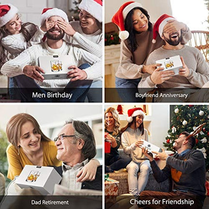 Whiskey Glasses, Kollea Bullet Whiskey Glasses Set of 2 .308 Bullet Glasses, Old Fashioned Whiskey Glass Set Whiskey Gift Idea for Men for Whisky, Scotch, Bourbon - 10 Oz