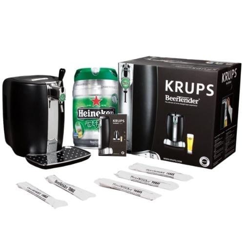  KRUPS and HEINEKEN B100 BeerTender with Heineken Draught Keg  Technology,Black, 17.91 cu.ft.: Electric Beer Dispensing Machines: Home &  Kitchen