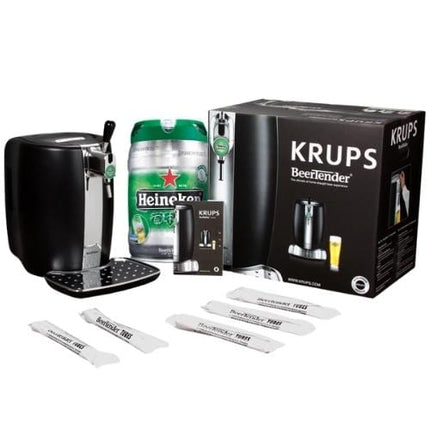 KRUPS and HEINEKEN B100 BeerTender with Heineken Draught Keg Technology, Black
