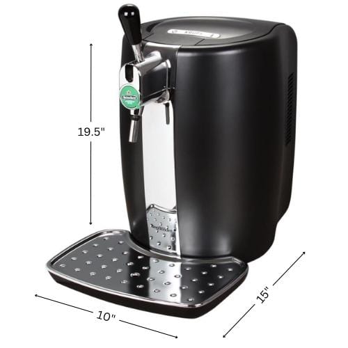 KRUPS B100 BeerTender with Heineken Draught Keg Technology - Black for sale  online